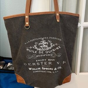 Up-cycled Canvas Tote Bag